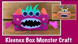 Kleenex Box Monster Craft - Perfect for Earth Day!