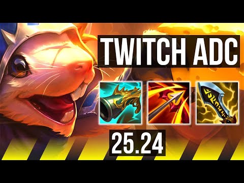 TWITCH & Nautilus vs EZREAL & Karma (ADC) | Good KDA: 29/2/3 | KR Master | 25.24