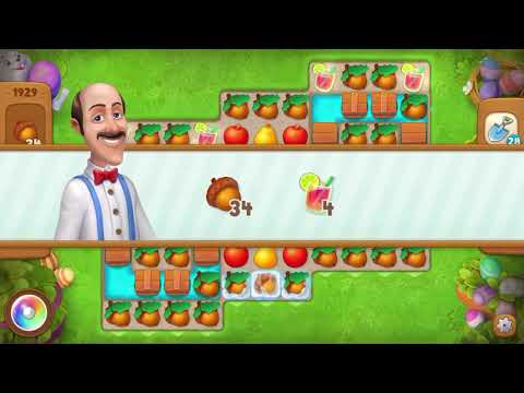 Gardenscapes Level 1929 With No Boosters - Bonus Scene With Austin