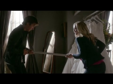 The Vampire Diaries: 8x03 - Damon tries to kill Bonnie and Caroline protects her [HD]