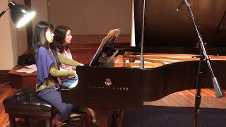 Johann Sebastian Bach / Eleonor Bindman & Jenny Lin - Brandenburgs Concert 5 in D video