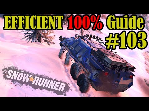 North Port, Alaska - Part 103 - Snowrunner Gameplay Playthrough - 100% Completion - No Commentary!