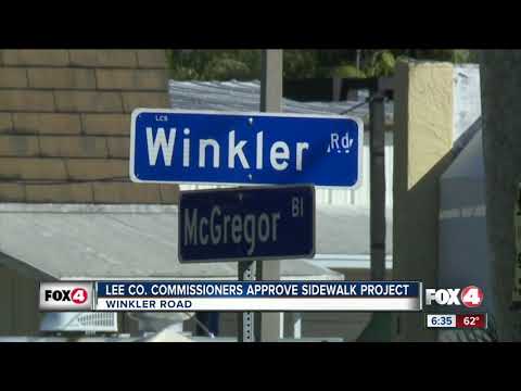 李縣議員準許人行道項目 邁爾斯堡市 (Lee County Commisioners approve sidewalk project Fort Myers)