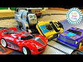Thomas and Friends Lego Train Crashes with Hot Wheels AI Remote Control Cars