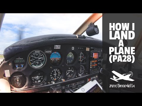 How I Land a Plane - The LewDix Method | PA28 Piper Warrior.