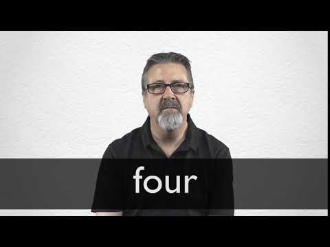 How to pronounce FOUR in British English