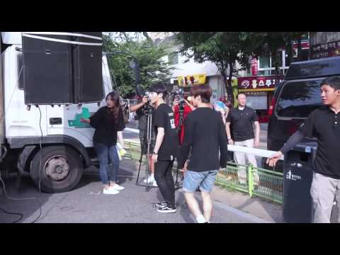 【FANCAM】160709 홍대 게릴라 공연 🙆🏼 사실은 처음 봤을 때부터 그댈 좋아했다고