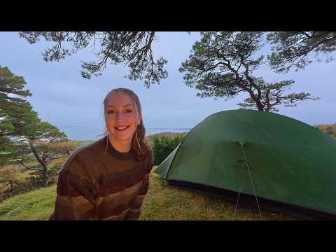 Solo Cosy Autumn Camping by the Sea | Peaceful Camp Cooking & Slow Living