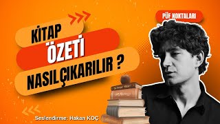 KİTAP ÖZETİ NASIL ÇIKARILIR? Karavandaki Adam  Seslendirdi!