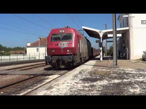 Comboio nº 50641 e 92212 - Estação do Louriçal - Linha do Oeste