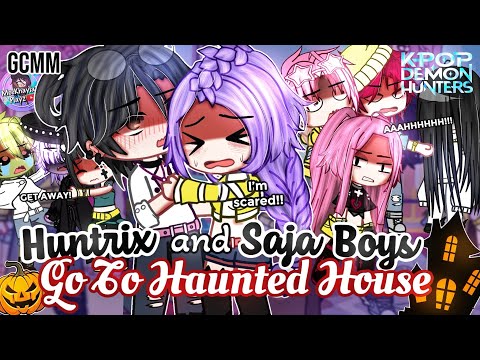 HUNTR/X And SAJA Boys Go To Haunted House | KPOP Demon Hunters | GLMM / GCMM | Gacha Club Mini Movie