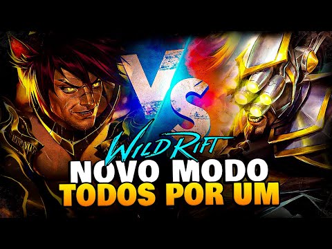 JOGUEI O NOVO MODO TODOS POR UM | LoL Wild Rift