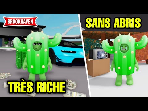 D'UN CACTUS TRÈS RICHE À SANS ABRIS !! ROBLOX - BROOKHAVEN RP