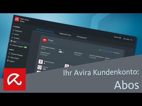 Ihr Avira Kundenkonto: Abos