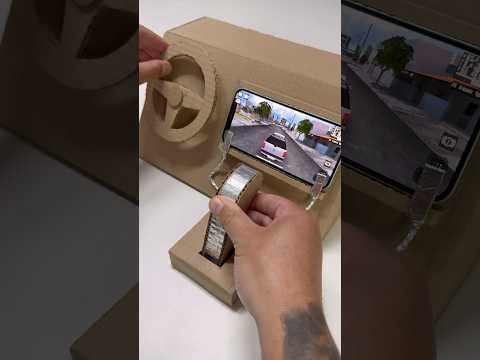 Volante com acelerador e freio para jogos de carro #shorts