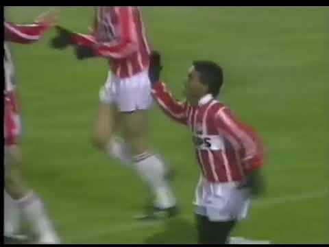 Romário (PSV) - 12/01/1992 - PSV 4x1 Sparta Rotterdãm - 2 gols