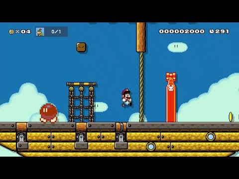 Bowser Jr.'s Battle Fleet by Slimin700 🍄Super Mario Maker 2 ✹Switch✹ #bza