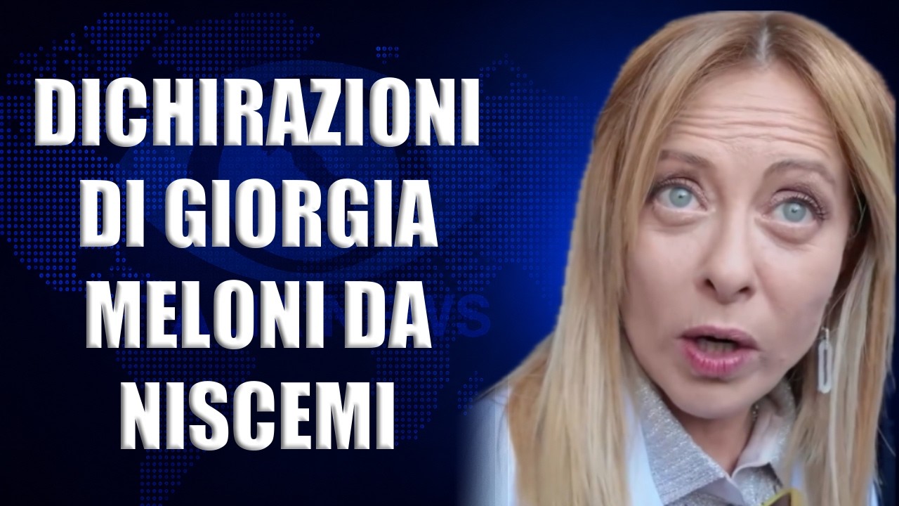 IL PUNTO STAMPA DELLA PREMIER GIORGIA MELONI DA NISCEMI