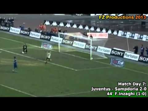 Serie A 1998-1999, day 7 Juventus - Sampdoria 2-0 (F.Inzaghi 1st goal)