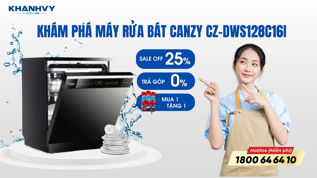 Máy rửa bát Canzy CZ-DWS128C16I