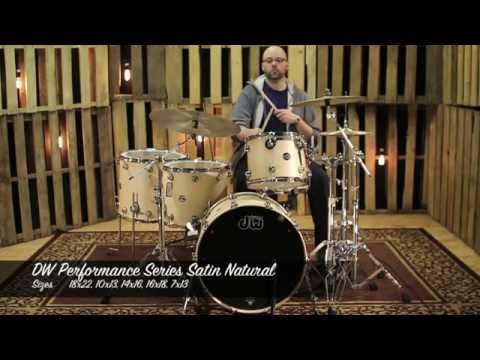 DW Drums Performance Maple Satin Natural 5 Piece