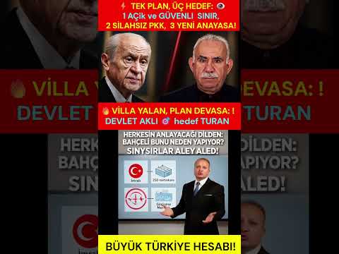 🔥 250 METREKARE DEĞİL, DEVASA SATRANÇ TAHTASI! 🔥  

🚀 BAHÇELİ’NİN İMRALI PLANI AÇIKLANDI! 📢  

📢 Meğer o kulübe kadar alan boşuna kurulmamış vatandaş! 🎯  

💎 Devlet Bahçeli ve iktidar BÜYÜK OYUNU kurdu! ✨  

🔥 İşte hiç kıvırmadan, en net 3 sebep: 

⭐ 1. 🔥 SINIRLAR ALEV ALEV, İÇERİSİ ÇELİK GİBİ OLACAK! 🎯  

📢 Haritaya bak: Orta Doğu yangın yeri! 📢  

⭐ Savaş tam dibimizde! 🔥  

⭐ Devletin hesabı açık: "Dışarıda fırtına koparken içeri sağlam durmalı! 🚀 " 

🚀 Amaç hediye vermek değil, İÇ CEPHEYİ KAPATIP dış güçlerin kozunu elinden almak! 🔥  

💎 2. 🚀 APO’YA MASA, PKK’YA KİLİT! ✨  

🔥 İmralı’daki 250 metrekare niye yapıldı? 🎯  

🔥 "Apo yaşlandı" dediler. ✨ .. ✨  

⭐ Gelsinler, konuşsunlar, Kandil’e emri doğrudan iletsin! ⭐  

🎯 NET HEDEF: 

✨ Öcalan’a PKK’yı tamamen FESHETTİĞİNİ açıklatmak! 🎯  

🔥 Yani orası tatil yeri değil, TASFİYE KARARGAHI! 📢  

📢 3. 💎 YENİ ANAYASA VE KOLTUK MESELESİ! ✨  

🎯 Meclis’te sayılar yetmiyor vatandaş! 🔥  

💎 DEM Parti’nin desteği şart! 🎯  

⭐ YENİ ANAYASA YAPILACAK! ⭐  

🎯 ERDOĞAN BİR DAHA ADAY OLACAK! 📢  

✨ Peki bu iş neden Bahçeli’ye kaldı? 🔥  

💎 Çünkü başkası yapsa "ihanet" derlerdi, Bahçeli yapınca "DEVLET AKLI" oluyor! 🔥  

🔥 ÖZETİN ÖZETİ: 

⭐ Biz pazardaki etiketlerle boğuşurken. ✨ .. 📢  

📢 Siyasette DEV BİR SATRANÇ oynanıyor! 🔥  

🚀 Plan belli: Terörü bitir, sınırı koru, koltuğu sağlama al! ✨  

⭐ BAKALIM BU PLAN TUTACAK MI? 🎯 BÜYÜK TÜRKIYE GELIYOR - TURAN GELIYOR 

💎 Yazan: Bülent Taşgın 

💎 #DevletBahçeli #Öcalan #İmralı #250Metrekare #SiyasetSatrancı #Anayasa #PKK #SonDakika #Gündem #SiyasetKomedisi #MHP #AKP #DEMParti #Türkiye 