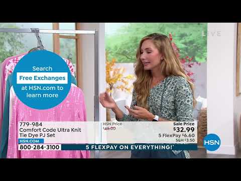 Comfort Code Ultra Knit Tie Dye PJ Set