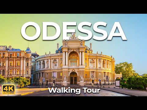 Odessa Ukraine Walking Tour 4K | Walking Through Odessa Ukraine POV
