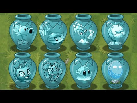 PvZ 2 Gameplay All BLUE Plants Vasebreaker VS All Zombies