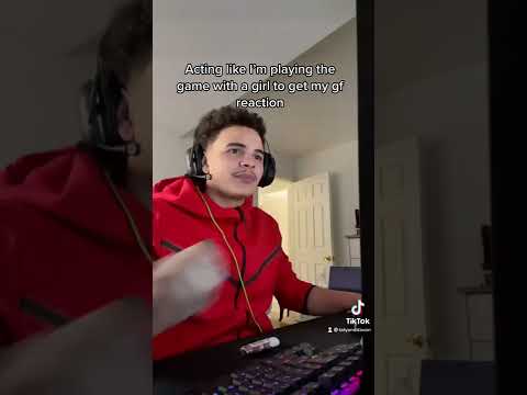 Acting like I’m playing the game with another girl prank