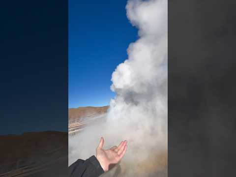 Exploring El Tatio Geysers in San Pedro De Atacama 🇨🇱 #chile #travel #backpacking #volcano