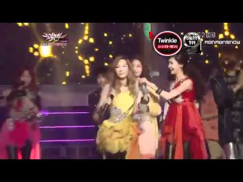 120511 SNSD TaeTiSeo - Twinkle Win @ Music Bank Encore (With Yoona)