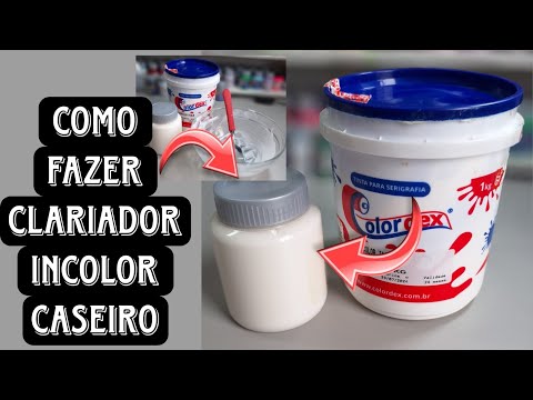 How to make homemade colorless fabric paint brightener (Lesson 1)