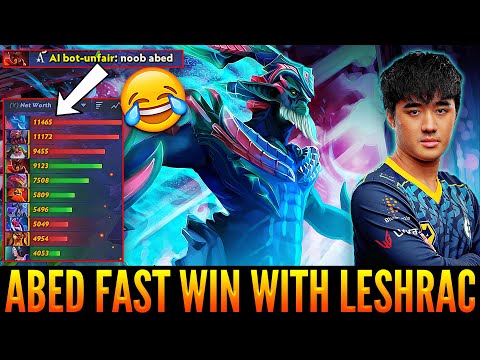 ABED Close The Game In 17 Min With LESHRAC Mid | The Sad Enemies Call Him a Noob | Dota 2