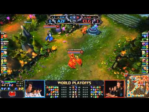 CLG EU vs  AZF 1080p FULL HD)   Semifinals Game 2   LoL Season 2 World Championship