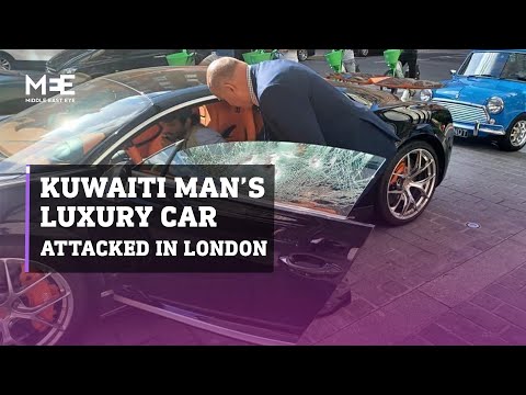 London thieves on scooters smash window of Kuwaiti man’s luxury car in robbery attempt