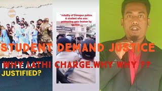 Download lagu Student protest against offline Exam.But why Lathi charge by police officer why?why? mp3