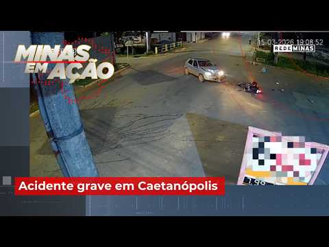 Acidente grave em Caetanópolis - Jornal Minas