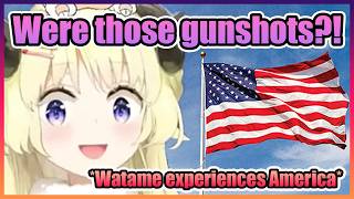 Watame Thought She Heard Gunshots in America and Couldn't Stop Trembling【Hololive】