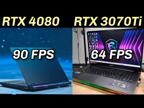 RTX 4080 12GB (Laptop) Vs RTX 3070Ti (8GB) - How Much Faster??