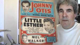 Johnny Otis, Little Esther Concert Poster 1950s R&B Window Card