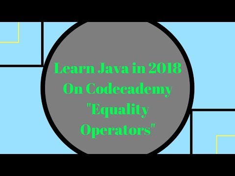 Learn Java In 2018 Equality Operators Learn Java On Codecademy