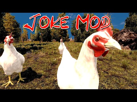 7 Days To Die - Joke Mod EP10 - A Giant Clucker of a Day! 🐔