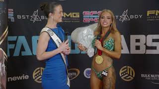 FMG International Sydney 2025 backstage interview with Mia