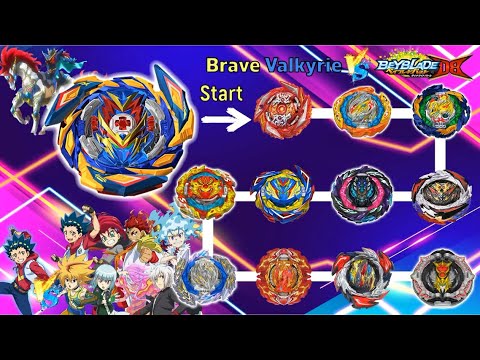 【Brave Valkyrie VS ALL Season DB】 Marathon Battle Beyblade Burst DB  베이블레이드 버스트 DB ベイブレードバーストDB