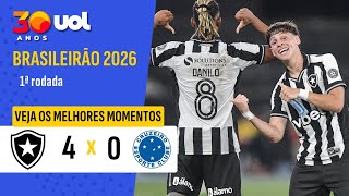 BOTAFOGO GOLEIA O CRUZEIRO EM NOITE ARTILHEIRA DE DANILO; VEJA OS MELHORES MOMENTOS