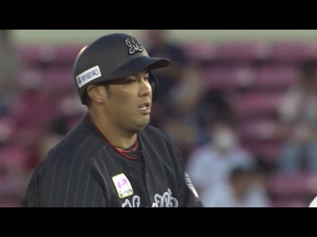 【1回表】マリーンズ・井上 先制のタイムリーヒット!! 2020/8/25 E-M