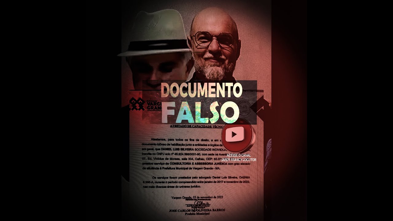 PREFEITO FALSIFICA DOCUMENTO PARA FAVORECER AMIGO PESSOAL