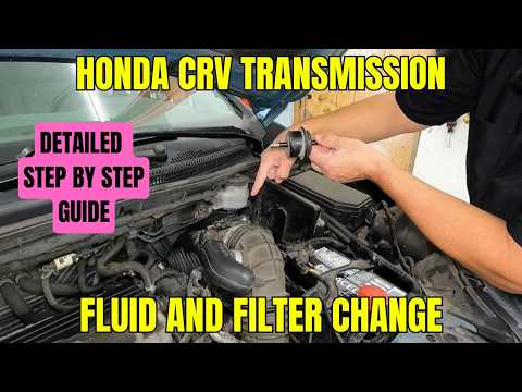 Honda CRV transmission fluid AND FILTER change (super detailed step by step DIY guide)
