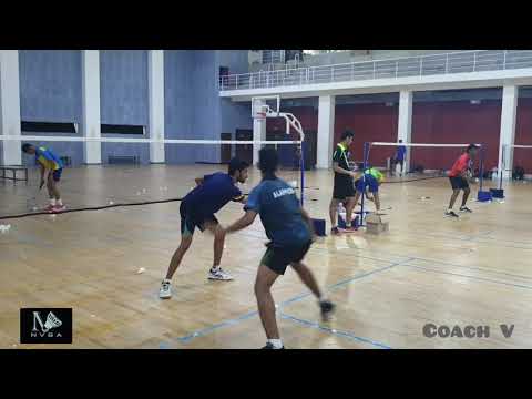 Badminton front 4 corners